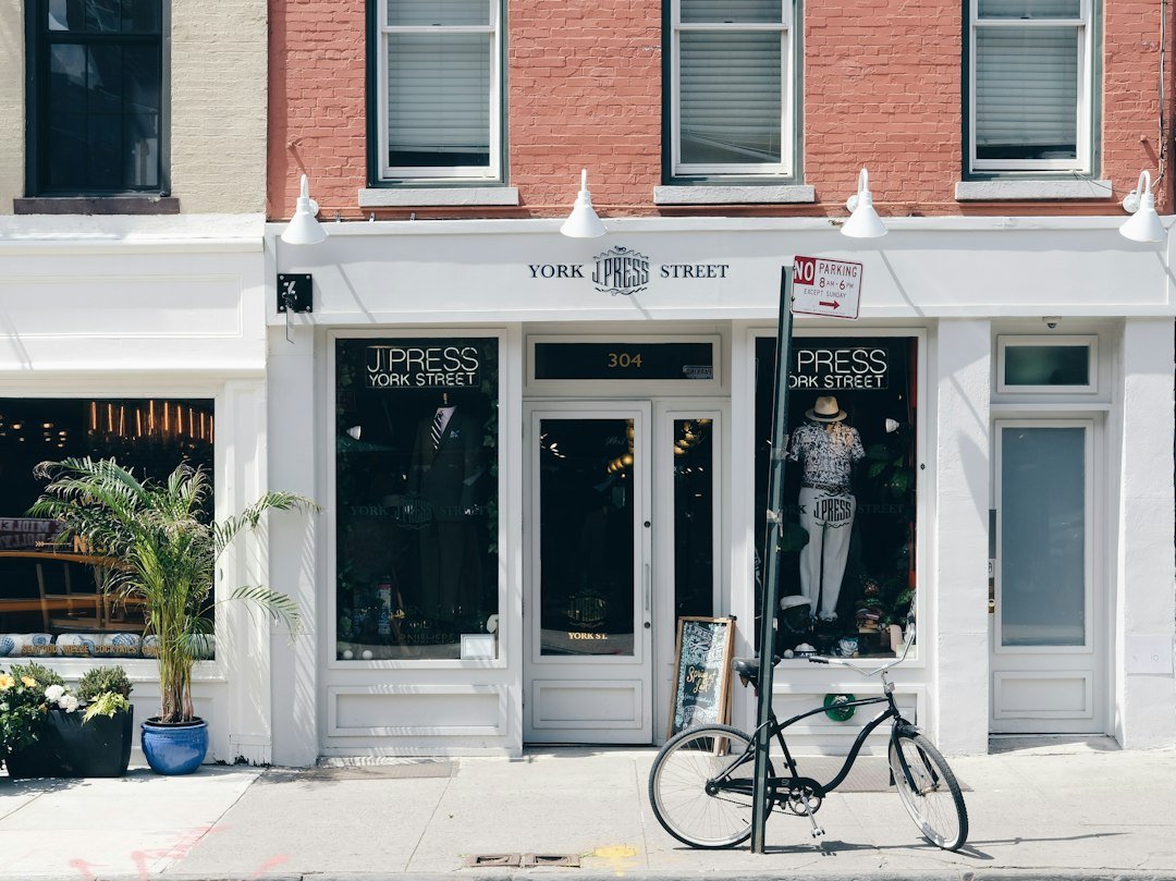 High street lined with independent local businesses that customers find through local search
